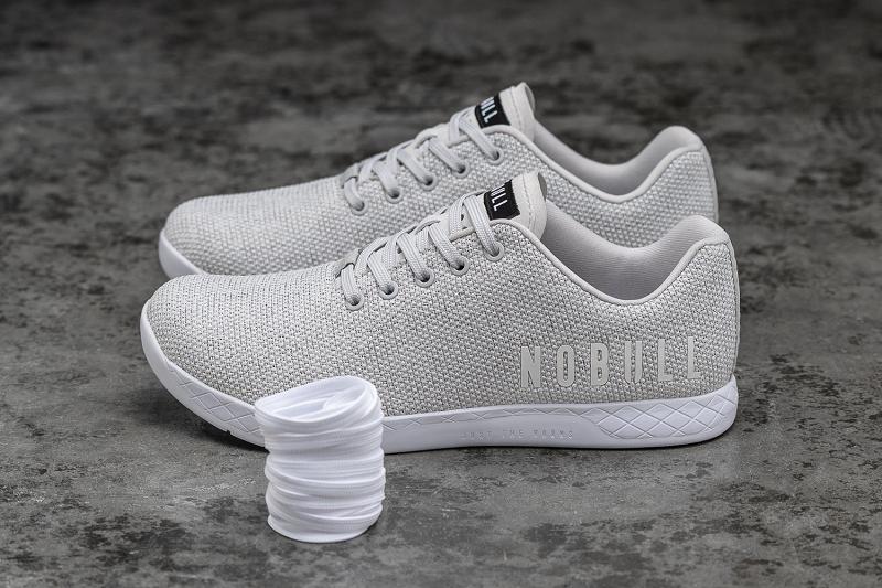 Grey Nobull Fog Heather Men's Trainers | CA B1274E